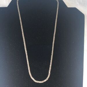 Vintage Silver-Tone Twisted Rope Necklace